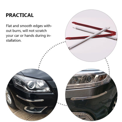 Ortofally 4pcs Bumper Protector Automobile Bumper Anti-collision Strip Car Bumper Tape 40.5X2.3X2.3CM V1189-LWWAL-20260327-03344