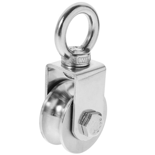 Ortofally Heavy Duty Traction 201 Stainless Steel Swivel Pulley Silent U Type Cable Pulley 10.7X4.8X4.5CM V1189-LWWAL-20260327-03349