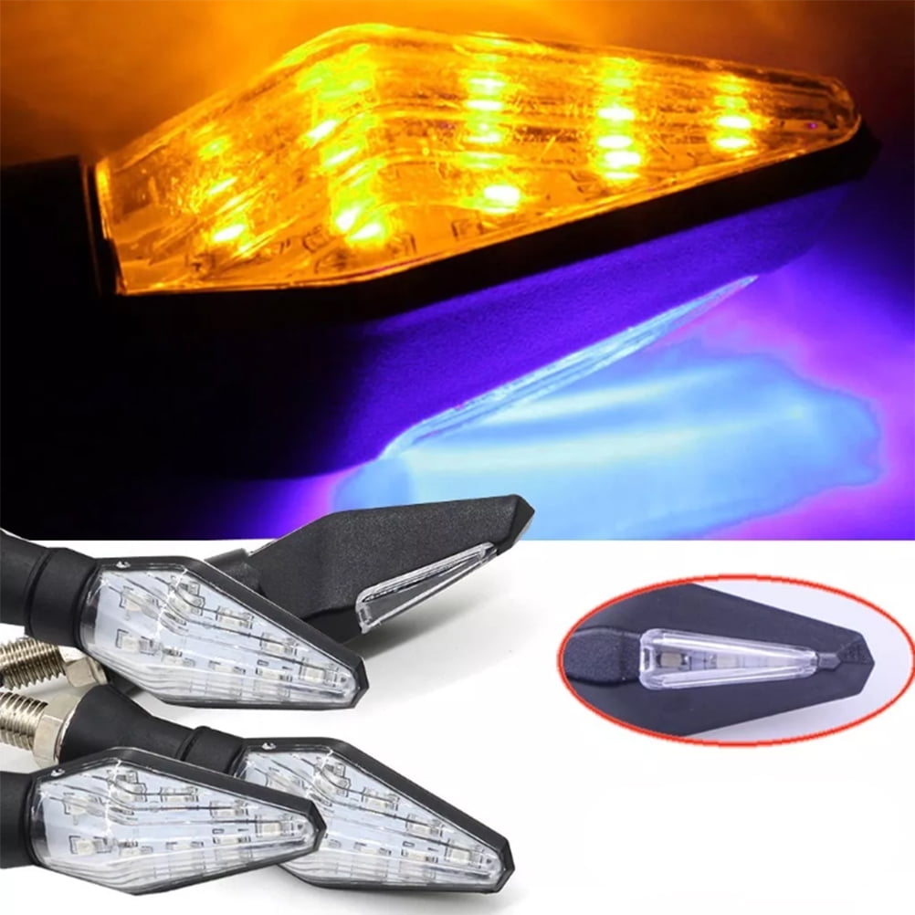 SWETRACE Rectangular Motorcycle Driving Lights Blue 4Pcs 4.1*1.1*0.9In For Vehicle Use Black V1189-LWWAL-20260327-03355