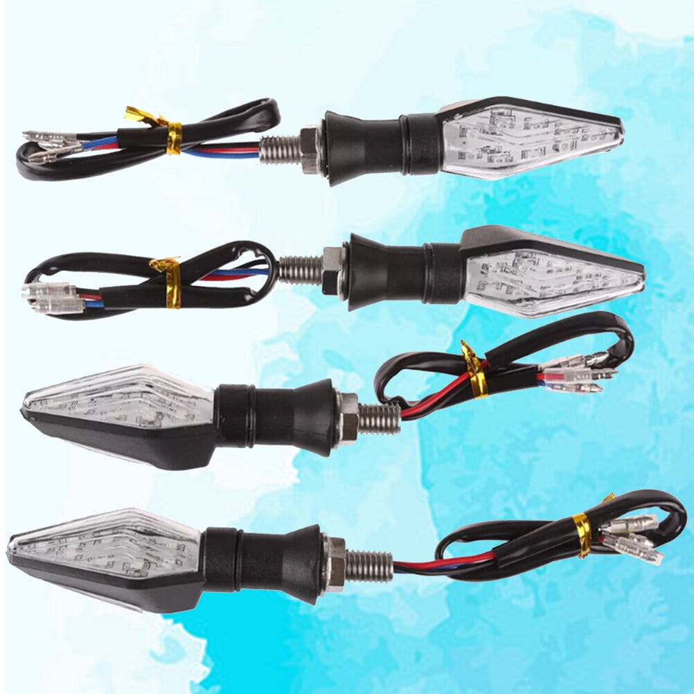 SWETRACE Rectangular Motorcycle Driving Lights Blue 4Pcs 4.1*1.1*0.9In For Vehicle Use Black V1189-LWWAL-20260327-03355
