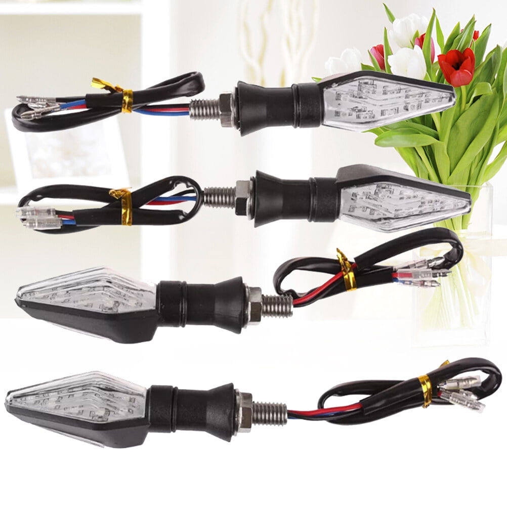 SWETRACE Rectangular Motorcycle Driving Lights Blue 4Pcs 4.1*1.1*0.9In For Vehicle Use Black V1189-LWWAL-20260327-03355