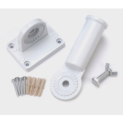 Worgeous Flag Pole Accessories Universal Holder Wall Mount Poles Bridegroom White V1189-LWWAL-20260327-03357
