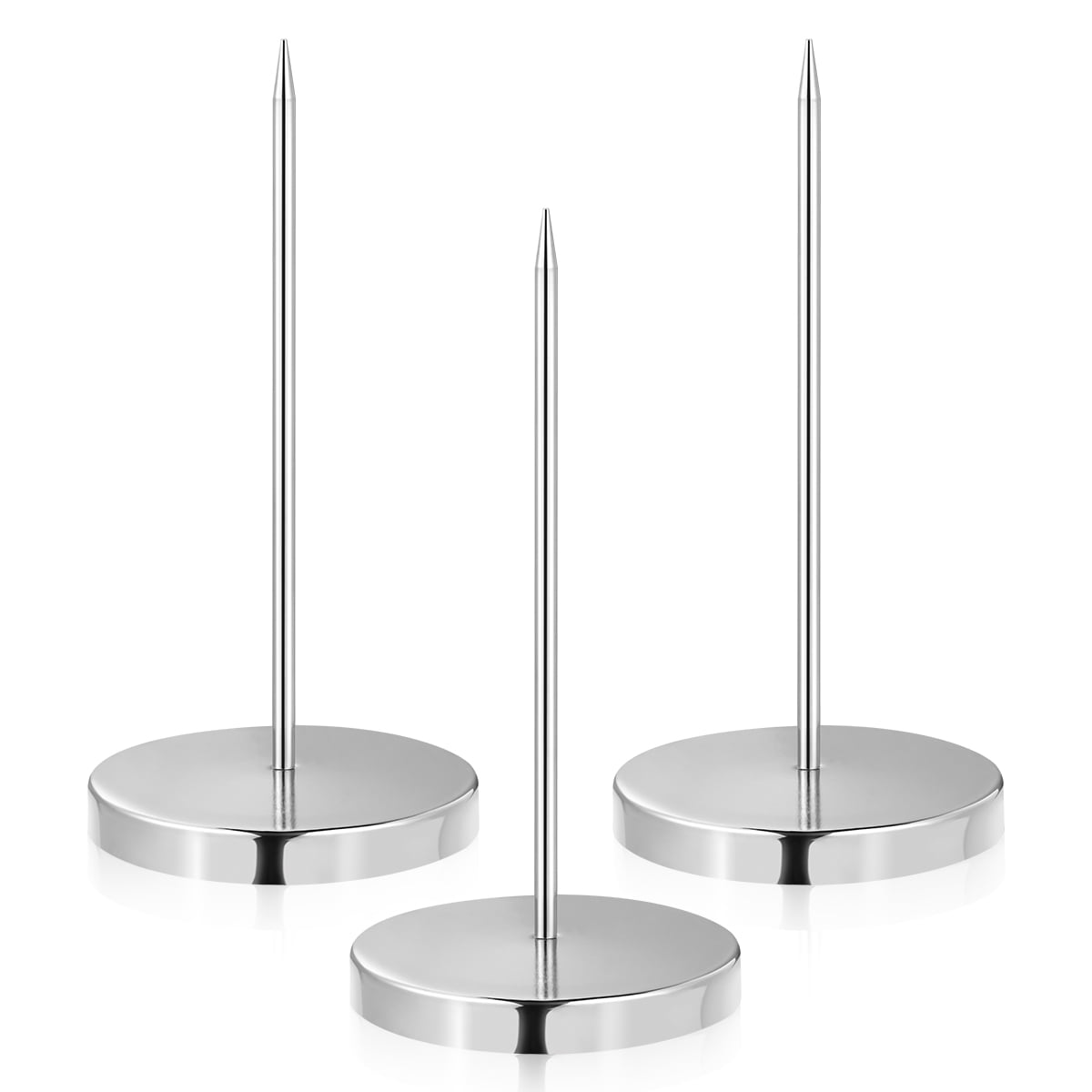 SWETRACE Restaurant Bill Holder Metal 3Pcs 5.5x2.8x0.3Inch Busy Environments Silver V1189-LWWAL-20260327-03362