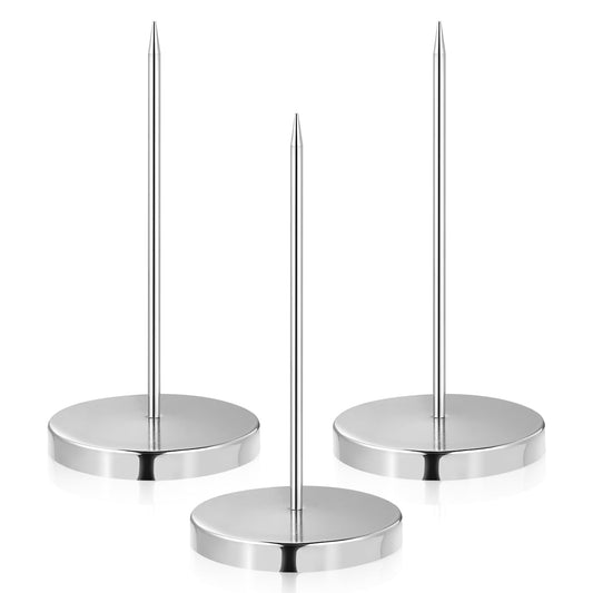 SWETRACE Restaurant Bill Holder Metal 3Pcs 5.5x2.8x0.3Inch Busy Environments Silver V1189-LWWAL-20260327-03362