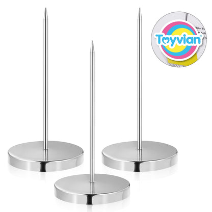 SWETRACE Restaurant Bill Holder Metal 3Pcs 5.5x2.8x0.3Inch Busy Environments Silver V1189-LWWAL-20260327-03362