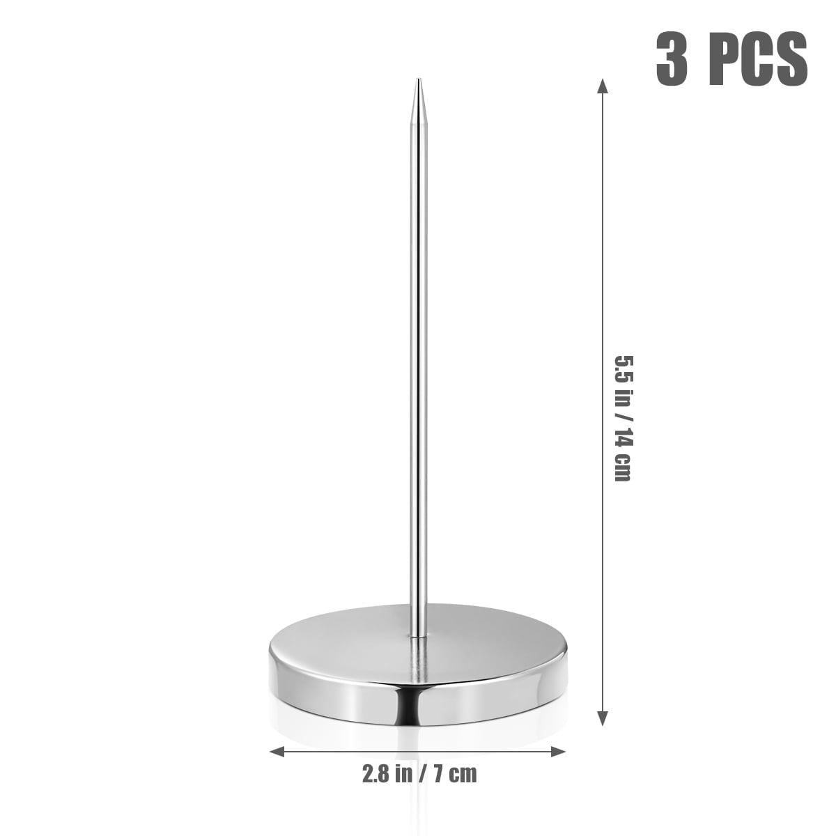 SWETRACE Restaurant Bill Holder Metal 3Pcs 5.5x2.8x0.3Inch Busy Environments Silver V1189-LWWAL-20260327-03362