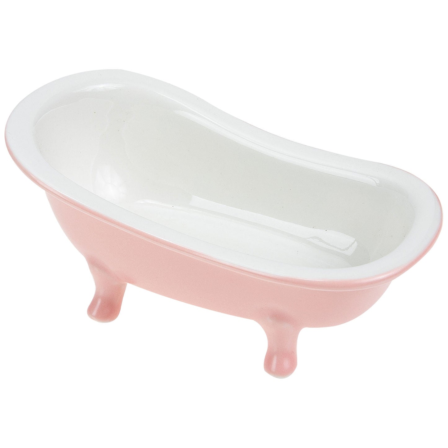 SWETRACE Bathtub Shaped Flower Pot Pink Ceramic 1Set 6.3x3.5x2.8in V1189-LWWAL-20260327-03366