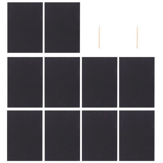 Ortofally 2 Pack of 10pcs Scratch Paper Scratching Drawing Paper Black Scratch Crafts Notes Boards Scratch V1189-LWWAL-20260327-03372