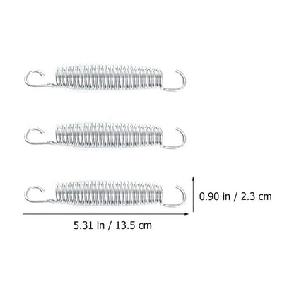 Worgeous 10 Pcs Trampoline Spring Parts Trampolines Rebounder Fitness Silver V1189-LWWAL-20260327-03374