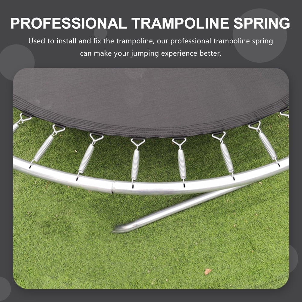 Worgeous 10 Pcs Trampoline Spring Parts Trampolines Rebounder Fitness Silver V1189-LWWAL-20260327-03374