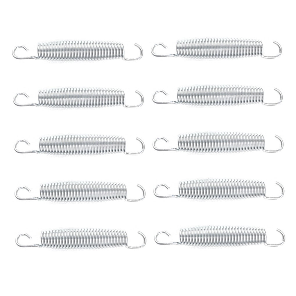 Worgeous 10 Pcs Trampoline Spring Parts Trampolines Rebounder Fitness Silver V1189-LWWAL-20260327-03374