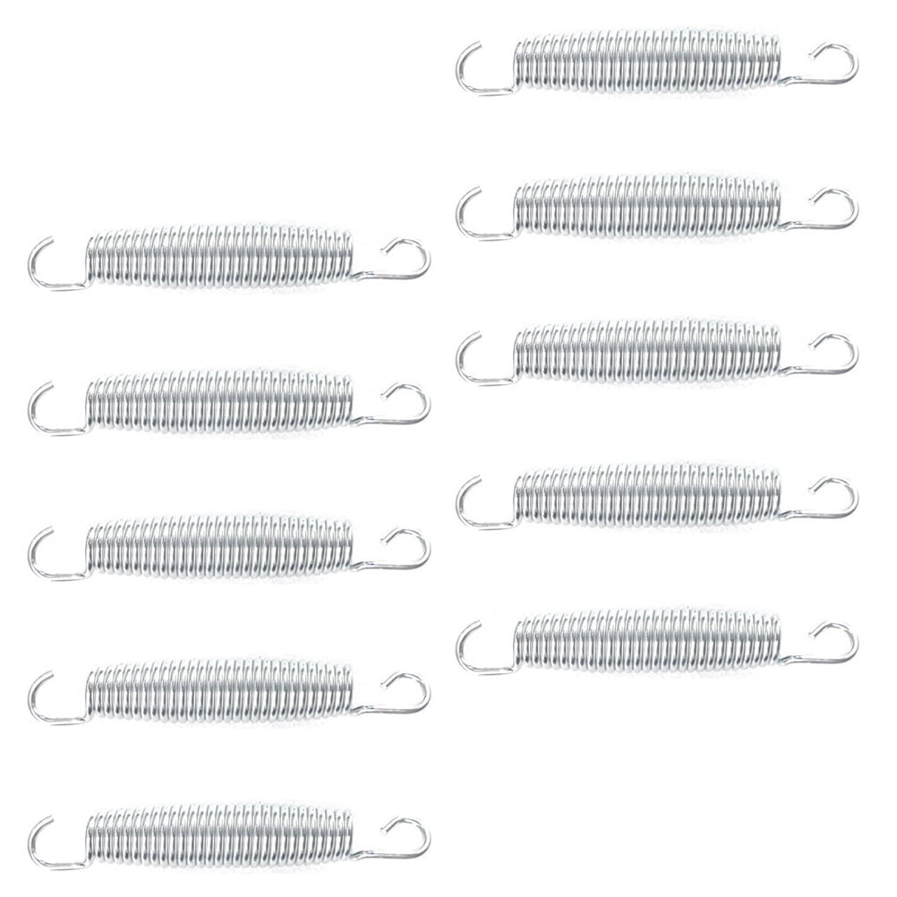 Worgeous 10 Pcs Trampoline Spring Parts Trampolines Rebounder Fitness Silver V1189-LWWAL-20260327-03374