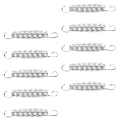 Worgeous 10 Pcs Trampoline Spring Parts Trampolines Rebounder Fitness Silver V1189-LWWAL-20260327-03374