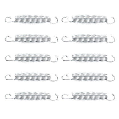 Worgeous 10 Pcs Trampoline Spring Parts Trampolines Rebounder Fitness Silver V1189-LWWAL-20260327-03374