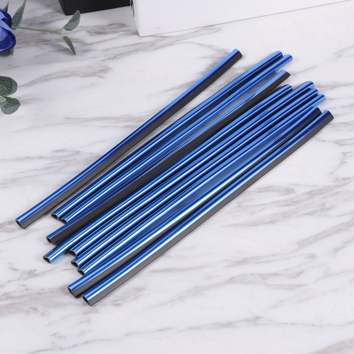 Worgeous 10 Pcs Auto Accessories Interior Car Vent Decoration Strip Blue V1189-LWWAL-20260327-03384