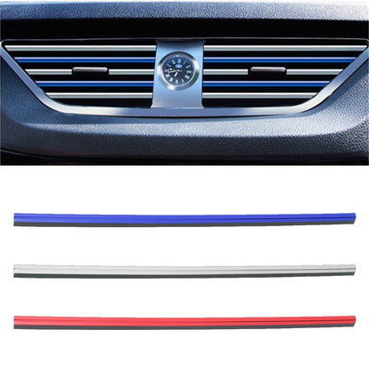 Worgeous 10 Pcs Auto Accessories Interior Car Vent Decoration Strip Blue V1189-LWWAL-20260327-03384