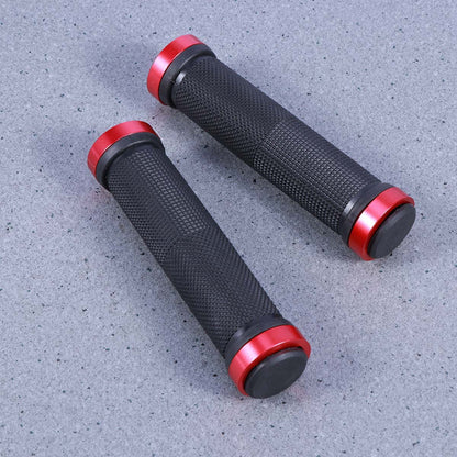 Worgeous Mountain Bike Double Lock Aluminum Alloy Handlebar Grips Antiskid Set Red V1189-LWWAL-20260327-03386