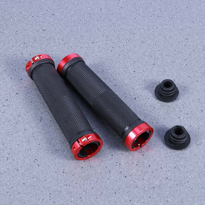 Worgeous Mountain Bike Double Lock Aluminum Alloy Handlebar Grips Antiskid Set Red V1189-LWWAL-20260327-03386
