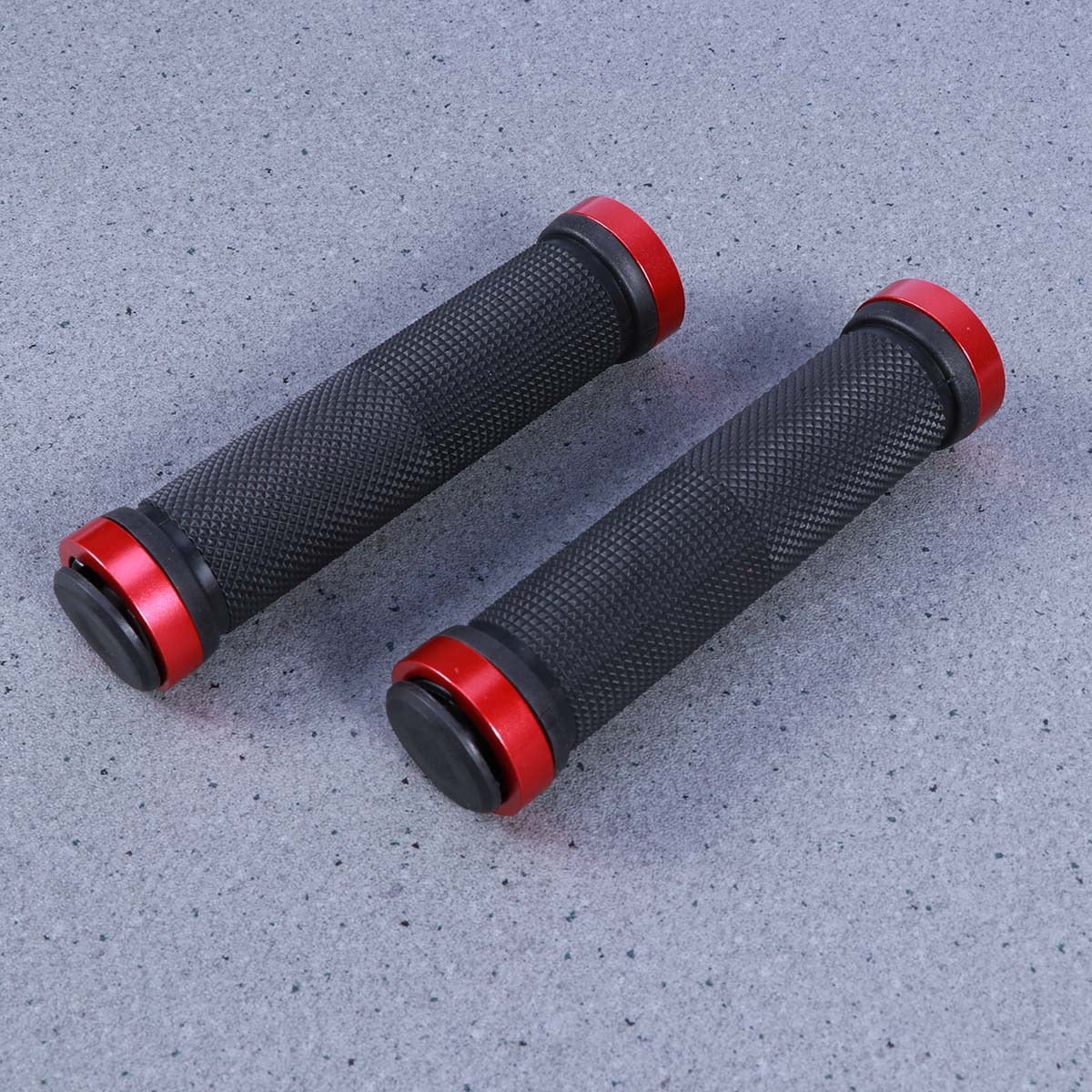 Worgeous Mountain Bike Double Lock Aluminum Alloy Handlebar Grips Antiskid Set Red V1189-LWWAL-20260327-03386