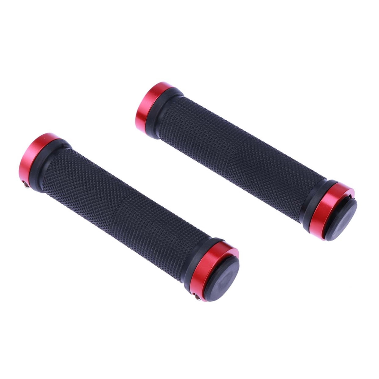 Worgeous Mountain Bike Double Lock Aluminum Alloy Handlebar Grips Antiskid Set Red V1189-LWWAL-20260327-03386