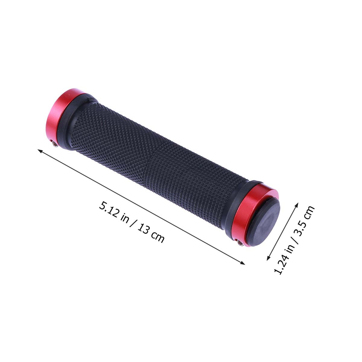 Worgeous Mountain Bike Double Lock Aluminum Alloy Handlebar Grips Antiskid Set Red V1189-LWWAL-20260327-03386