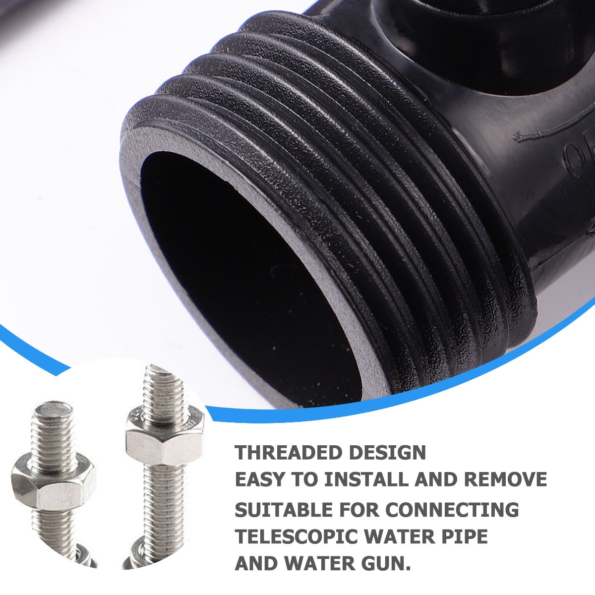 Worgeous Garden Hose Shut Off Valve 3/4 Inch ABS Black for Durable Use and Easy Installation V1189-LWWAL-20260327-03389