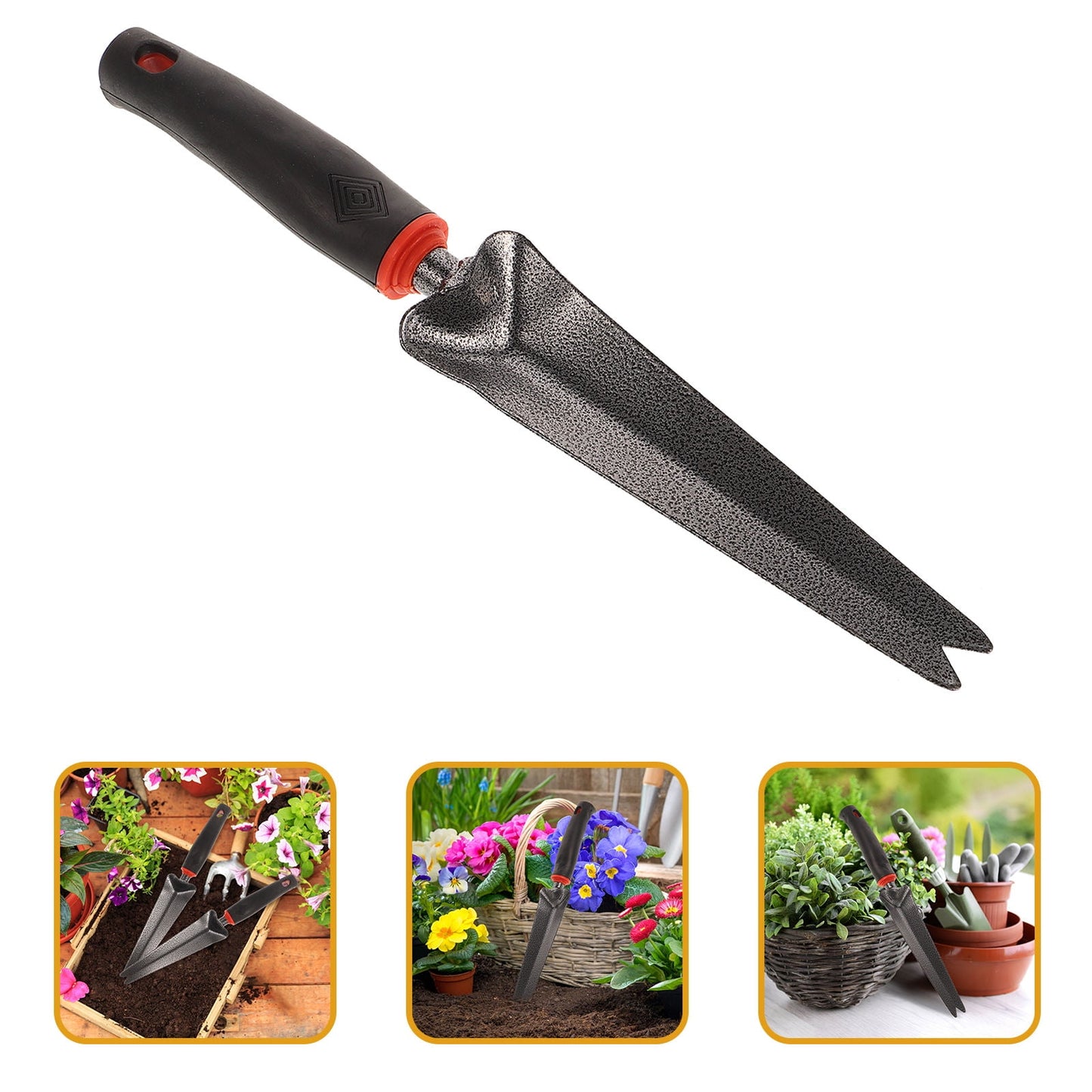 Worgeous Handy Weeder Puller with Stainless Steel Forked Tip for Gardening Ergonomic Wood Handle with Hole V1189-LWWAL-20260327-03391