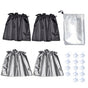 SWETRACE Car Window Shades Baby Car Window Sunshade Suction Cup Design 4Pcs Black Silver V1189-LWWAL-20260327-03399