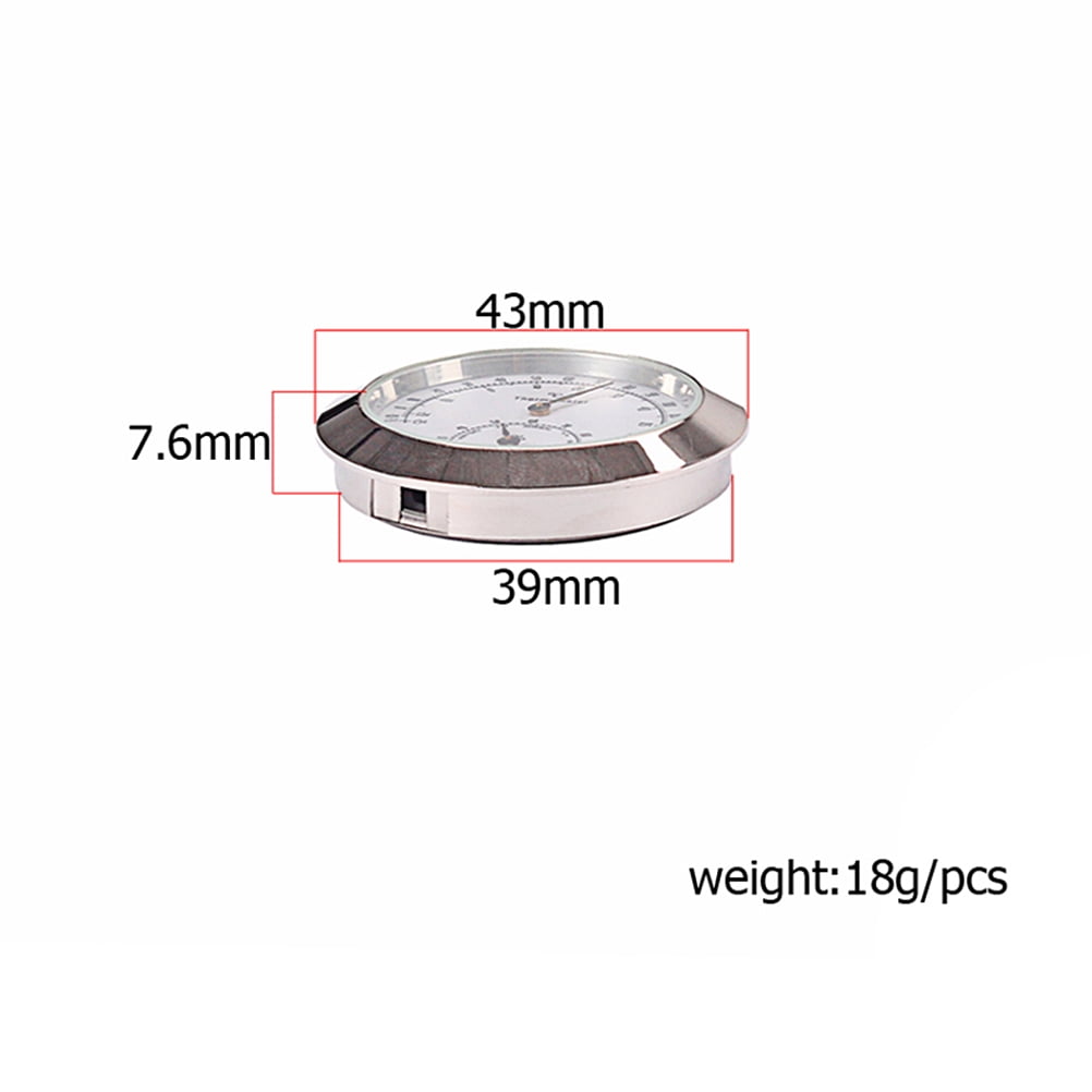 Worgeous Musical Instrument Hygrometer Round Violin Humidity Temperature Gauge Silver V1189-LWWAL-20260327-03401