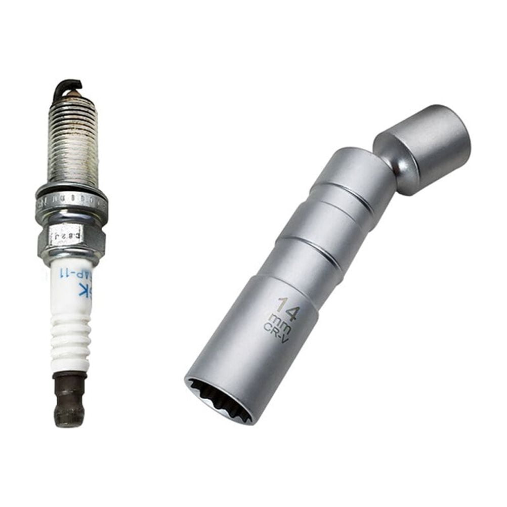 Worgeous Magnetic 12 Angle Spark Plug Sleeve for Car with 14mm 3/8 Drive Suitable for Spark Plugs Removal V1189-LWWAL-20260327-03403