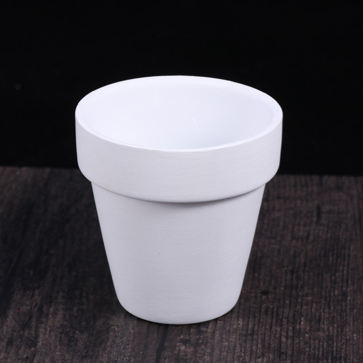 Worgeous 5Pcs 10x10CM Small White Terracotta Pot Clay Ceramic Pottery Planter Cactus Flower Pots Succulent V1189-LWWAL-20260327-03407
