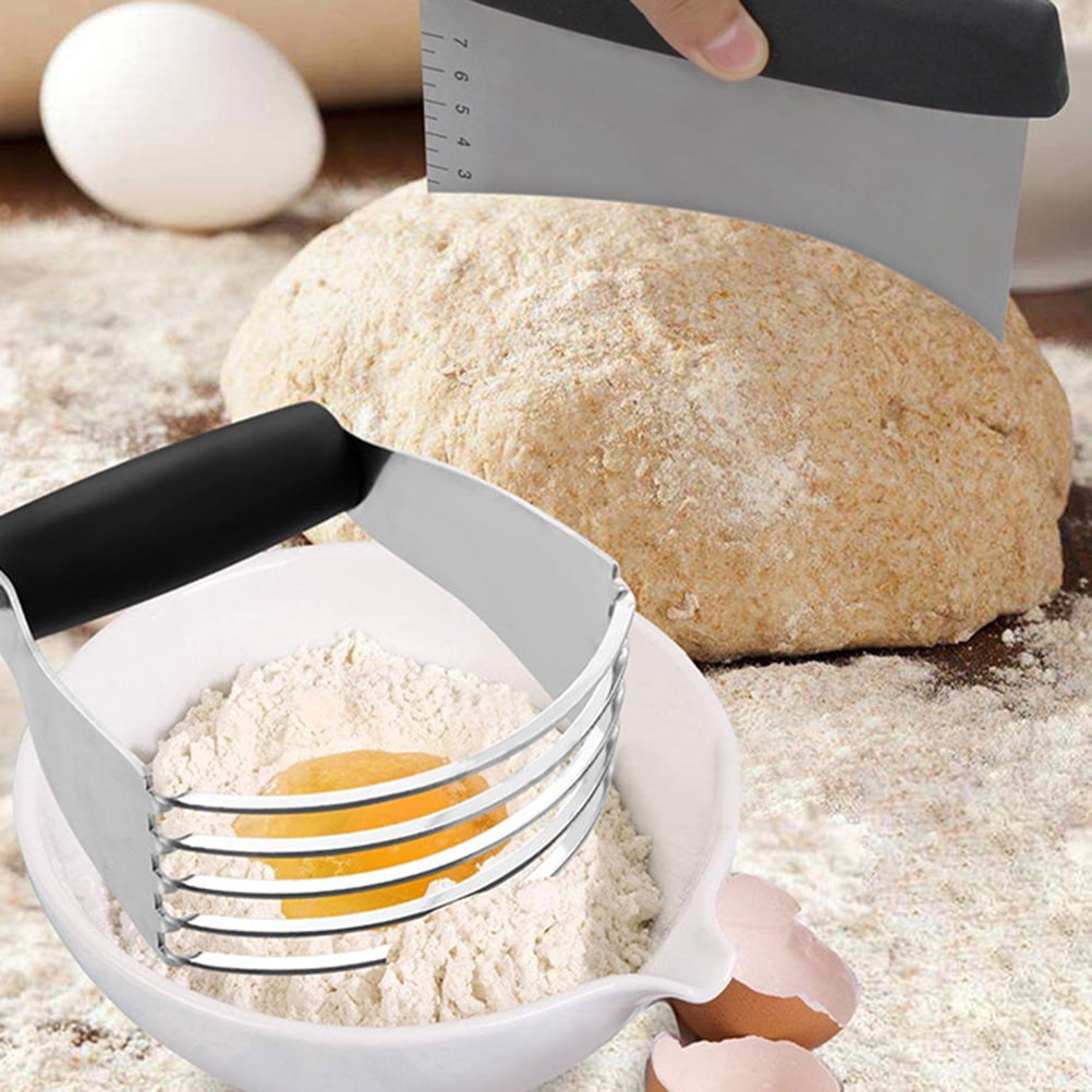 Worgeous 3PCS Stainless Steel Pastry Cutter Dough BBQ Brush Set for Kitchen Home Restaurant V1189-LWWAL-20260327-03409