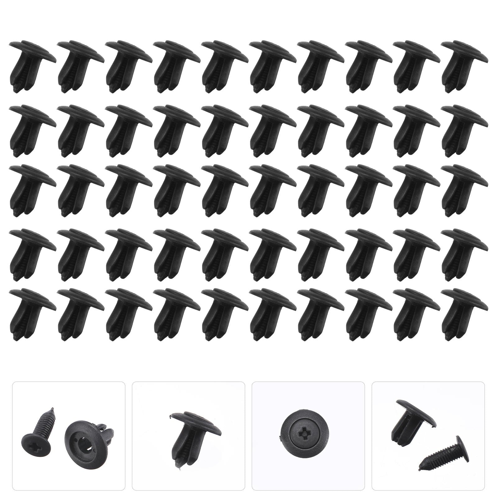 Worgeous 100 Pieces Kick Plate Trim Retainer Car Trunk Fastener Push Pin Rivet Supply V1189-LWWAL-20260327-03415