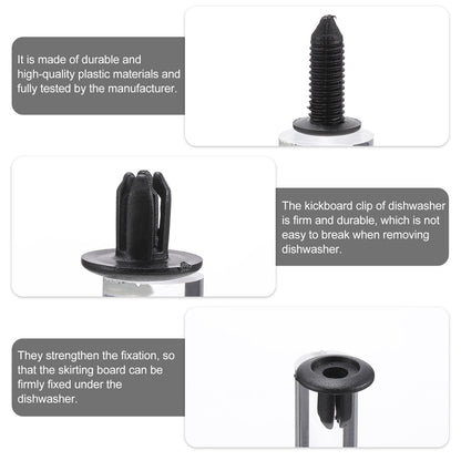 Worgeous 100 Pieces Kick Plate Trim Retainer Car Trunk Fastener Push Pin Rivet Supply V1189-LWWAL-20260327-03415