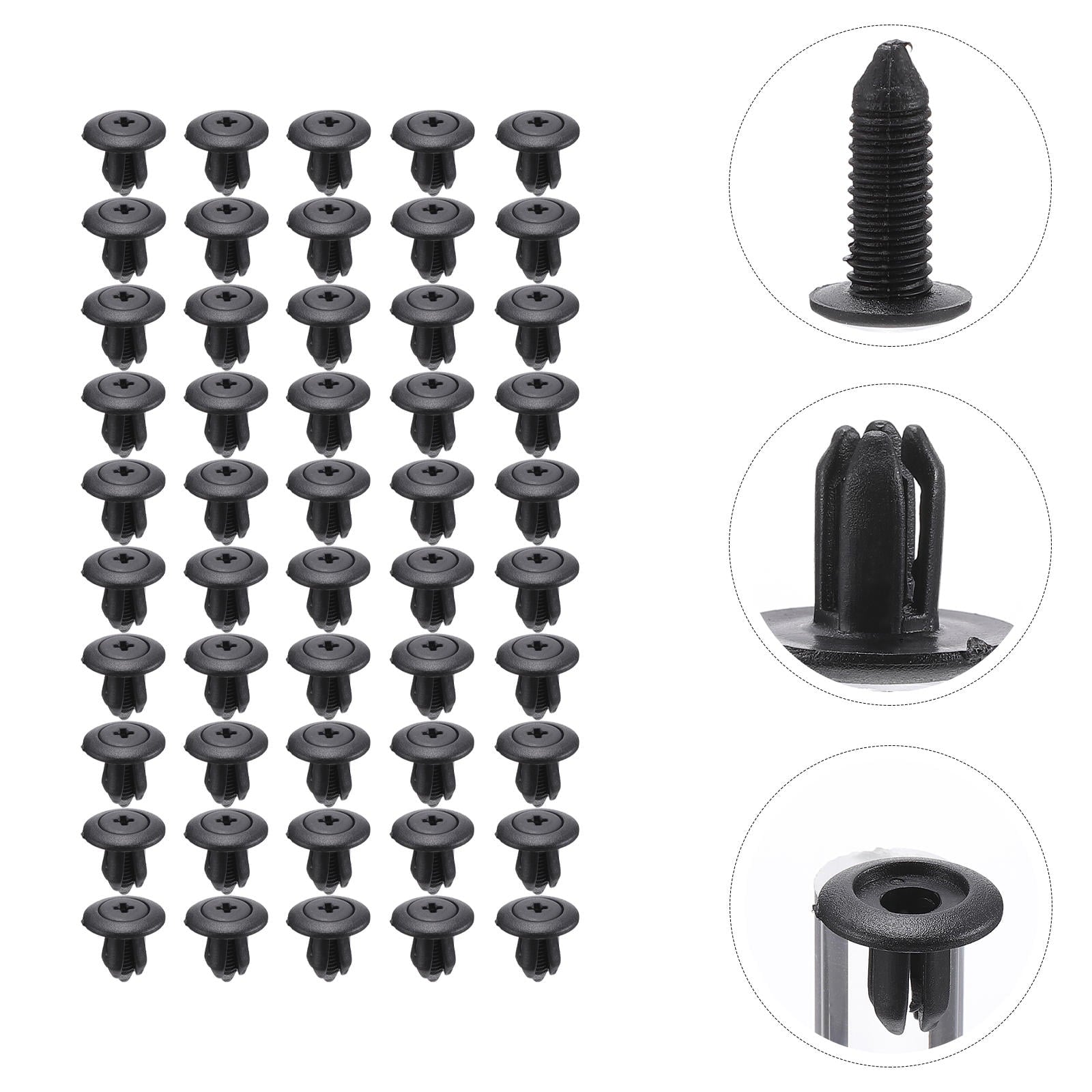 Worgeous 100 Pieces Kick Plate Trim Retainer Car Trunk Fastener Push Pin Rivet Supply V1189-LWWAL-20260327-03415