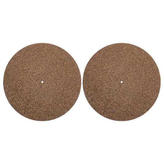 Ortofally 2Pcs Turntable Mat Cork Turntable Mat Cork Non-Slip Anti-Static Cork Mats Music Supply V1189-LWWAL-20260327-03418
