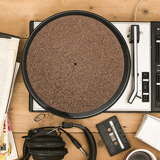Ortofally 2Pcs Turntable Mat Cork Turntable Mat Cork Non-Slip Anti-Static Cork Mats Music Supply V1189-LWWAL-20260327-03418