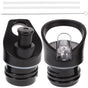 Worgeous 2 Pcs Straw Lid Drink Sports Bottle Lunch Black V1189-LWWAL-20260327-03431