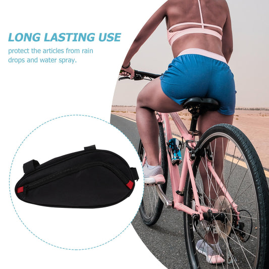 SWETRACE Bike Triangle Handlebar Bags Black Waterproof 1Pcs 9.84x4.33x3.14in V1189-LWWAL-20260327-03440
