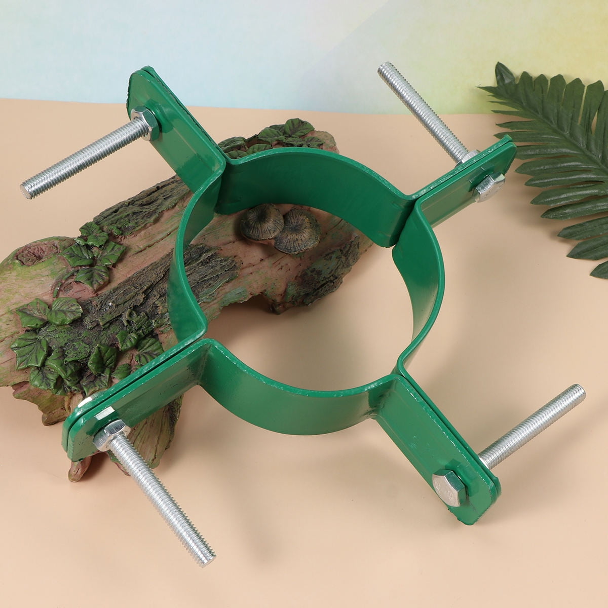 Masteelf Durable Iron Tree Fixator for Outdoor Use with Easy Application Green Color 15cm Diameter V1189-LWWAL-20260327-03443
