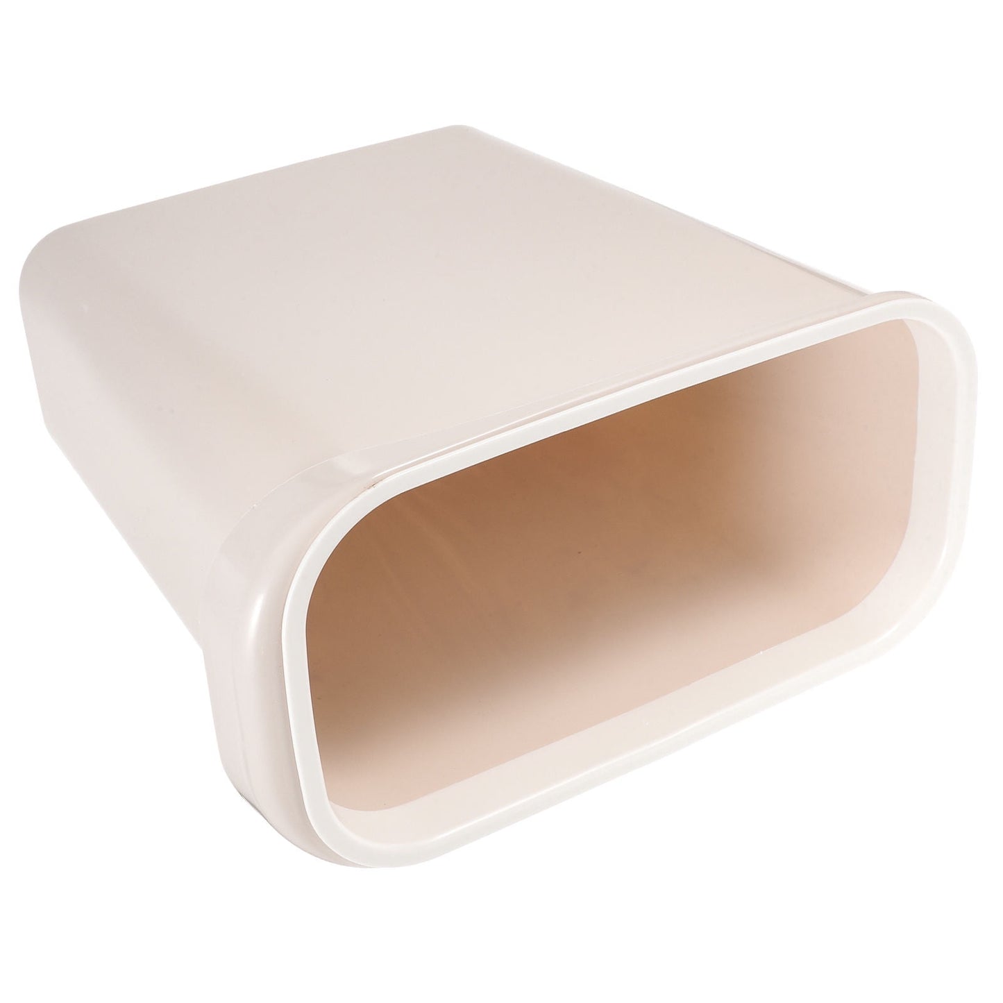 Worgeous White Plastic Trash Can for Home Use Made of Material Great for Small Spaces 13 x 8 0 inches V1189-LWWAL-20260327-03444