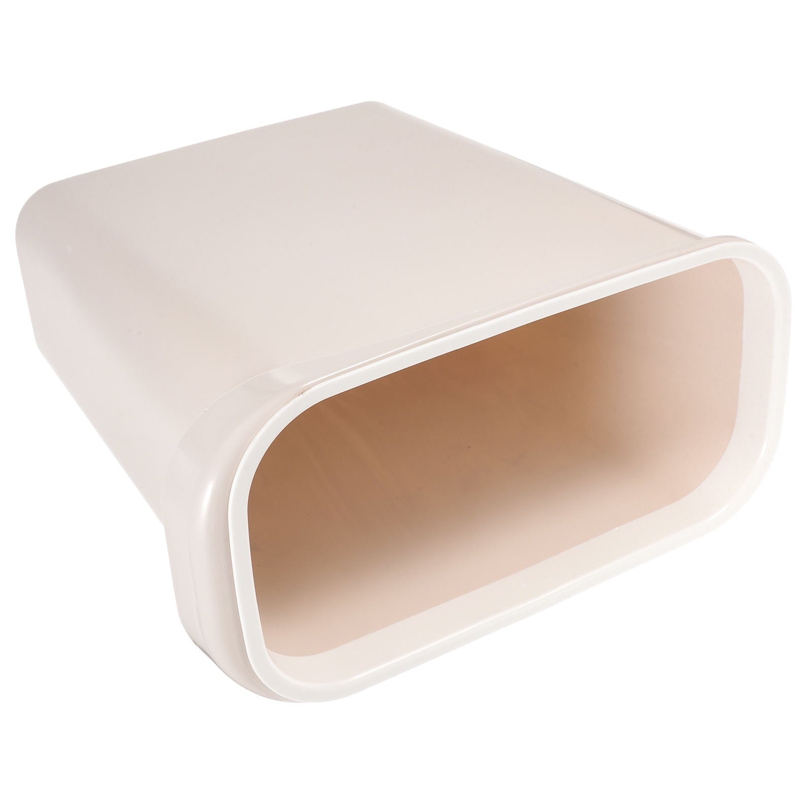 Worgeous White Plastic Trash Can for Home Use Made of Material Great for Small Spaces 13 x 8 0 inches V1189-LWWAL-20260327-03444