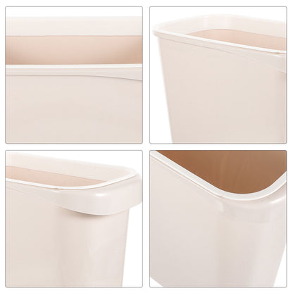 Worgeous White Plastic Trash Can for Home Use Made of Material Great for Small Spaces 13 x 8 0 inches V1189-LWWAL-20260327-03444