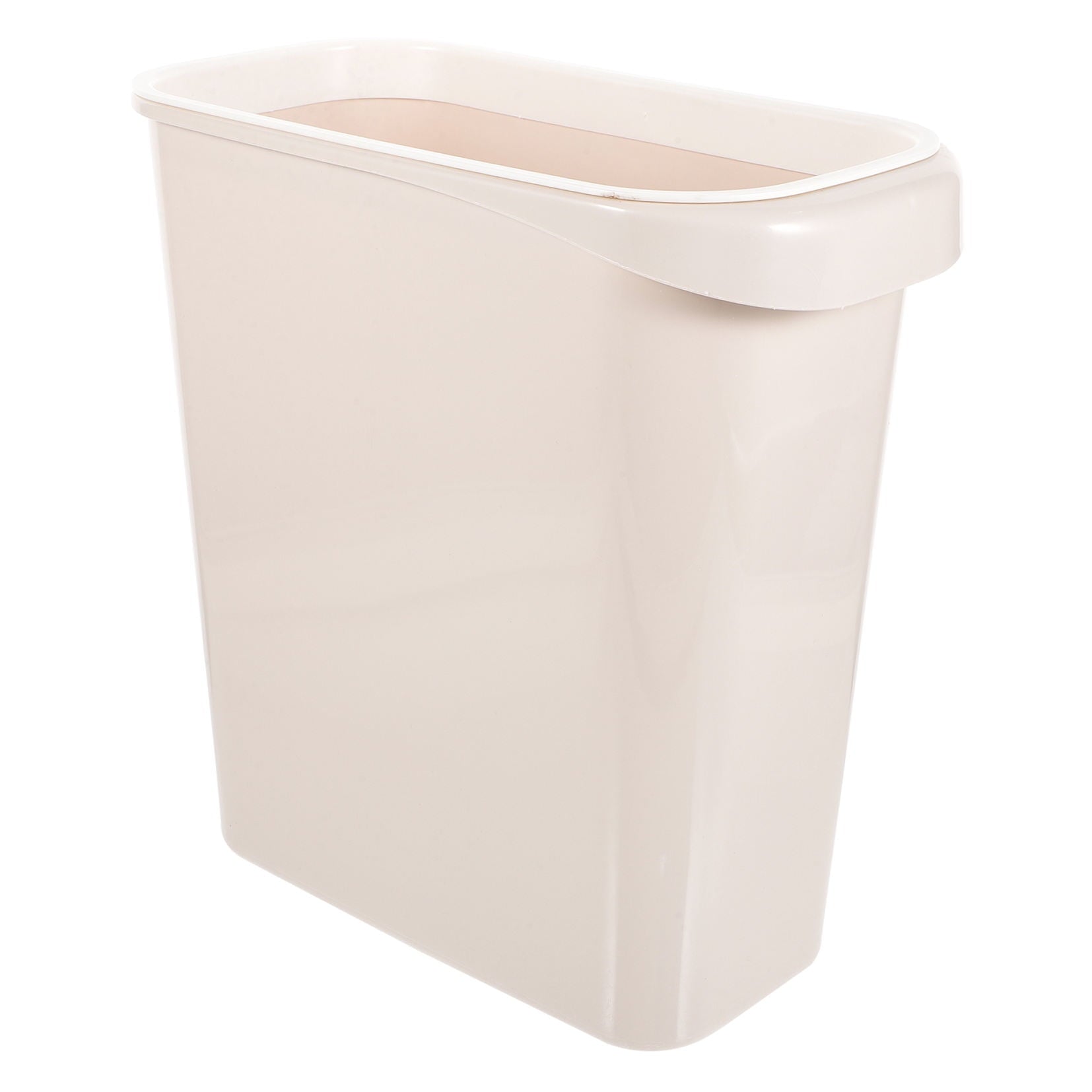 Worgeous White Plastic Trash Can for Home Use Made of Material Great for Small Spaces 13 x 8 0 inches V1189-LWWAL-20260327-03444