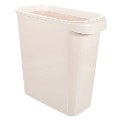 Worgeous White Plastic Trash Can for Home Use Made of Material Great for Small Spaces 13 x 8 0 inches V1189-LWWAL-20260327-03444