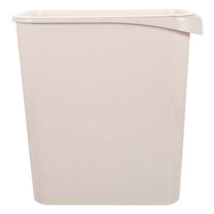 Worgeous White Plastic Trash Can for Home Use Made of Material Great for Small Spaces 13 x 8 0 inches V1189-LWWAL-20260327-03444