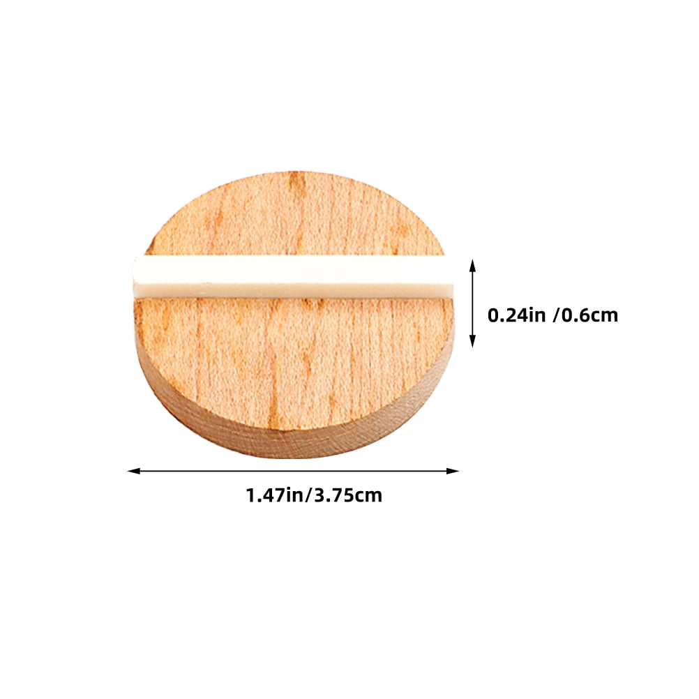 Worgeous Resonator Biscuit Bridge Kit Crafted from Wood and Ox Bone for Guitar Durable Light Brown Size V1189-LWWAL-20260327-03457