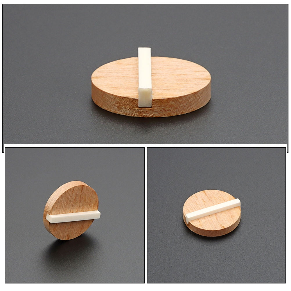 Worgeous Resonator Biscuit Bridge Kit Crafted from Wood and Ox Bone for Guitar Durable Light Brown Size V1189-LWWAL-20260327-03457