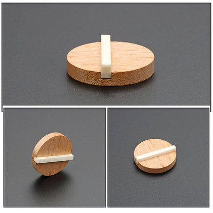 Worgeous Resonator Biscuit Bridge Kit Crafted from Wood and Ox Bone for Guitar Durable Light Brown Size V1189-LWWAL-20260327-03457