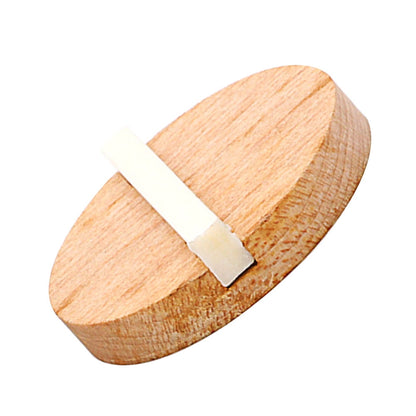 Worgeous Resonator Biscuit Bridge Kit Crafted from Wood and Ox Bone for Guitar Durable Light Brown Size V1189-LWWAL-20260327-03457